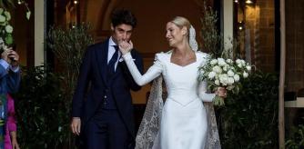 La influencer lució tres vestidos diferentes para la gran ocasión