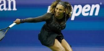 Serena Williams durante el partido del US Open
