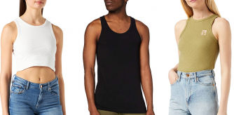 La tank top, o camiseta sin mangas, es una prenda de tendencia.