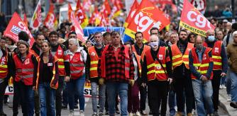 Manifestación durante una huelga en Rennes, Francia, el pasado mes de octubre