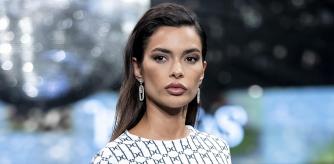 Model Joana Sanz wears at collection runway a creation from Palmas during Gran Canaria Swim Week by Moda Calida in Gran Canaria, Spain, on Saturday, 24 October, 2020.