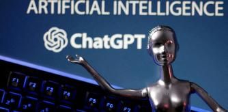 FILE PHOTO: ChatGPT logo and AI Artificial Intelligence words are seen in this illustration taken, May 4, 2023. REUTERS/Dado Ruvic/Illustration/File Photo