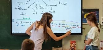 01062022 Colegio￼ Mare de Déu de la Serra de Montblanc (Tarragona) para ilustrar noticias sobre la polémica en Catalunya sobre el 25% de las clases en castellano Clases de primaria￼