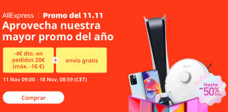 AliExpress celebra el 11 del 11 con fantásticos descuentos en miles de productos.