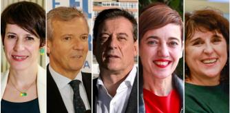 Anna Pontón, Alfonso Rueda, José Ramón Gómez Besteiro y Marta Lois