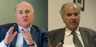 El juez de la Audiencia Nacional Manuel García Castellón (izq.) y el titular del juzgadoi de instrucción número 1 de Barcelona, Joaquín Aguirre (der.)