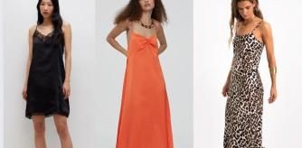 3 modelos de 'slip dress' de El Corte Inglés.