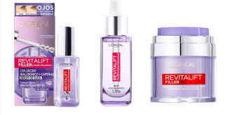 Los tres productos de L'Oreal Revitalift Filler para realizar tu rutina skin care