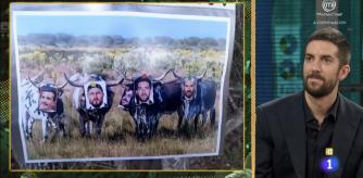 Eloy Revilla, biólogo de Doñana, sorprendió a David Broncano al mostrarlo con cuernos a través de un telescopio en plena videollamada