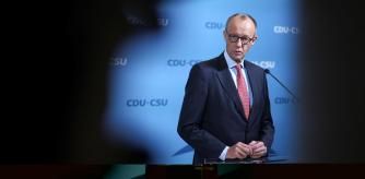 Friedrich Merz, leader of the conservative Christian Democratic Union (CDU) party, gives a statement before a session of the Bundestag, Germany's lower house of parliament, in Berlin, Germany, November 8, 2024. Reuters/Lisi Niesner