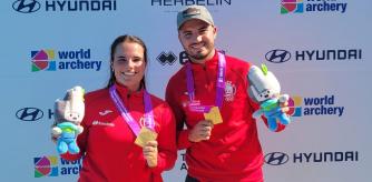 Elia Canales y Andrés Temiño consiguen el oro en el Mundial de tiro con arco
