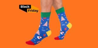 Calcetines divertidos y festivos en oferta durante el Black Friday