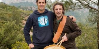 Los autores del estudio Marc Sellarès y Vicent Matamoros, en el collado de Les Torres de Can Maçana