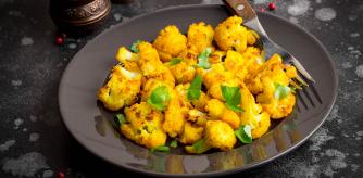 Coliflor con cúrcuma