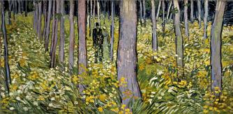 'Dos figuras en el bosque' de Vincent van Gogh.