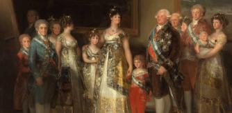Detalle de 'La familia de Carlos IV', de Goya.