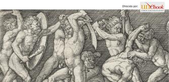 Detalle de 'Aníbal luchando contra Escipión', Heinrich Aldegrever, 1538.