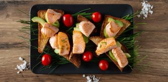 Tostas de Salmón.