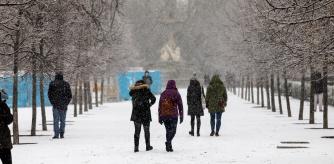 El Retiro, teñido de blanco