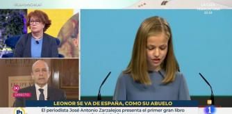 El polémico rótulo de TVE sobre la princesa Leonor: “Se va de España, como su abuelo”