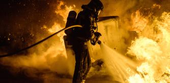 Altercados tras la manifestación contra la detención de Hasél