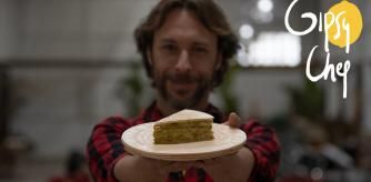 La tarta de obleas con miel y aguacate de Gipsy Chef