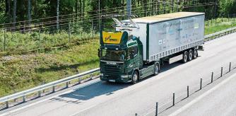 Los camiones de Scania equipados con la tecnología de Siemens ya ha probado la carretera eléctrica de Suecia