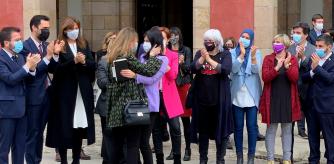 Meritxell Serret llega al Parlament de Catalunya