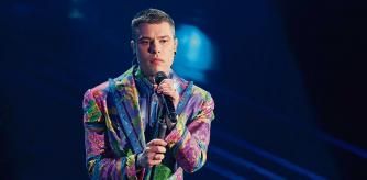 Fedez at the last evening of the 71 Sanremo Music Festival. Sanremo (Italy), March 6th, 2021 (Photo by Marco Piraccini/Archivio Marco Piraccini/Mondadori Portfolio via Getty Images)