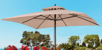 Sombrilla con cubierta dos niveles de Outsunny