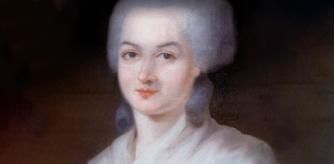 Olympe de Gouges, detalle de un retrato de Alexandre Kucharski, finales del siglo XVIII. Colección privada.



Olympe de Gouges, detalle de un retrato de Alexandre Kucharski, finales del siglo XVIII. Colección privada
