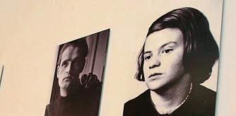 MUNICH, GERMANY - SEPTEMBER 14: Chairman of the German Social Democrats (SPD) Hans-Jochen Vogel looks at photographs of the White Rose movement members (L-R) Alexander Schmorell, Hans Scholl and Sophie Scholl at the recently established White Rose Memorial on September 14, 2007 in Munich, Germany. The White Rose was a student movement led, among others, by siblings Sophie Scholl and Hans Scholl, who distributed leaflets at the Ludwig Maximilians University in Munich in 1943 urging passive resistance to the Nazis. Both were caught by the Gestapo, interrogated, and executed after a swift trial. The memorial is in the court room where the Scholls' trial took place and where the death sentences were outspoken between the 22th February and the 19th April of 1943. (Photo by Johannes Simon/Getty Images)