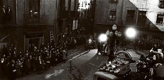 Rodaje de Plácido, de Berlanga en Manresa