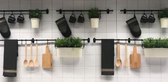 Colgador de pared para cocina.