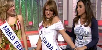 Marta Riesco en 'Aquí hay tomate' como finalista de 'Miss Fea'