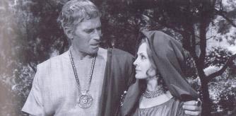 Junto a Charlton Herston en 'Marco Antonio y Cleopatra' (1972).