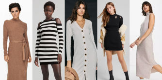 10 vestidos de punto que sientan bien y están de rebajas desde 12€ en Bershka, Asos, El Corte Inglés...