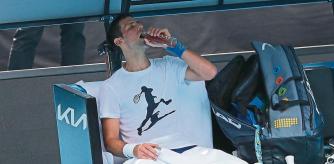 Serbia's Novak Djokovic takes part in a training session in Melbourne ahead of the Australian Open tennis tournament on January 11, 2022, a day after a court overturned the Australian government's decision to cancel his visa on Covid-19 vaccination grounds. (Photo by Kelly Defina / POOL / AFP) / -- IMAGE RESTRICTED TO EDITORIAL USE - STRICTLY NO COMMERCIAL USE --