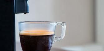 Cafetera de cápsulas.