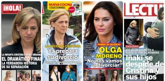 La separación de la infanta Cristina y Urdagangarin monopoliza las portadas