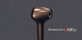 http://www.remingtonproducts.com/products/womens/hair-care/hair-dryers/d7777-salon-collection-air-3d-hair-dryer.aspx

Our next generation of hair dryers has arrived! The Remington Salon Collection Air3D™ Hair Dryer is designed with a hollow core that generates evenly heated air for fast drying. The 1760 watt max power motor provides salon-quality performance to dry hair quickly, and a range of heat and speed settings give you the great results for your hair type and style. It's easy to use this hair dryer every day thanks to the compact, lightweight design and low noise* motor. Plus, you can use the included attachments to style while you dry: two concentrators for precise drying on straightened styles, and a diffuser that helps build volume.