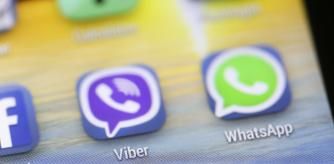 Icono de WhatsApp en un teléfono