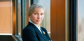 Marina Litvinenko, widow of Alexander Litvinenko, ahead of an interview for Bloomberg Quicktake's