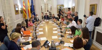 La Junta de Síndics celebrada este martes en las Corts Valencianes.