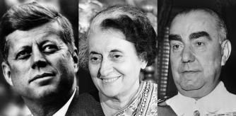 John F. Kennedy, Indira Gandhi y Luis Carrero Blanco.