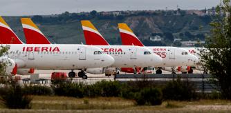 Aviones de Iberia en Barajas