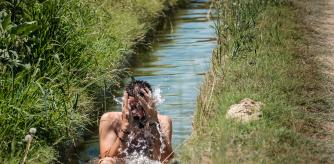 10072022 Deltebre, imágenes de recurso valor altas temperaturas en zona del delta del Ebre