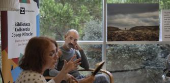 Presentación de Liternatura con Jesús Carrasco y Pilar Sampietro comentando 