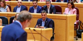 Pleno Senado Debate Presidente del Gobierno, Pedro Sanchez y Presidente del Partido Popular P￼.P, Alberto Núñez Feijóo.