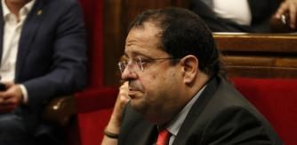 El conseller d'Interior, Joan Ignasi Elena, al ple del Parlament